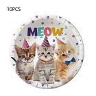 Printing Kitten Party Disposable Tableware Set Party Favors  Kids
