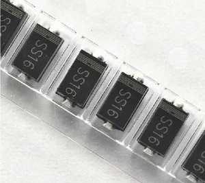 100 piezas SS16 SR160 DO-214AC, DIODO SCHOTTKY 60V 1A NUEVO BUENA CALIDAD - Imagen 1 de 1