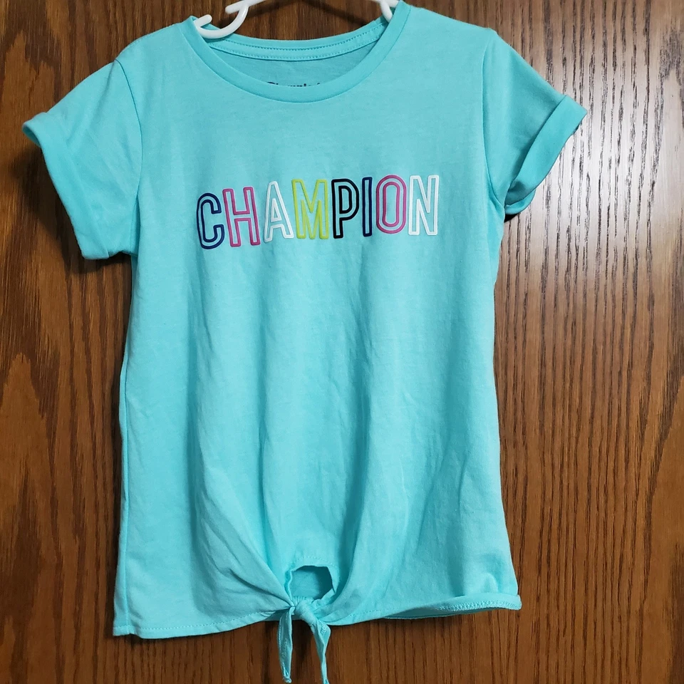 Champion Size 6 Teal Girls Shirt - Image 1 of 1