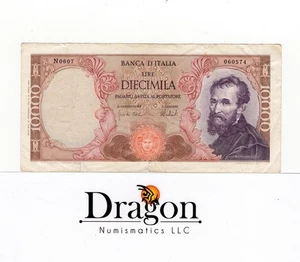 1973 ITALIEN Banknote 10000 Lire Michelangelo P97F ZIRKULIERT - Bild 1 von 2