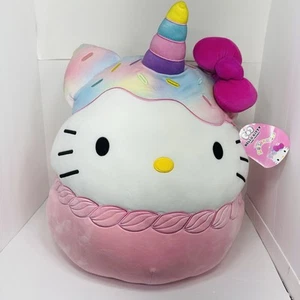Cupcake extra large 24” Sanrio Hello Kitty con spruzzi squishmallow nuovo con etichetta - Foto 1 di 13