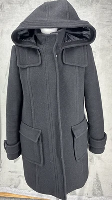 Abrigo Banana Republic Mujer Pequeño Mezcla Lana Con Capucha Foto 1 de 4