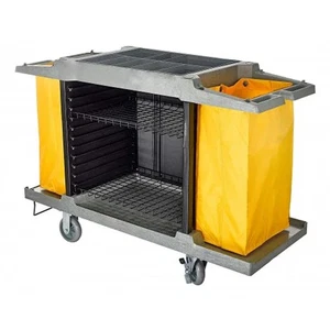 Janitor Cart – High Capacity – Grey - Picture 1 of 1
