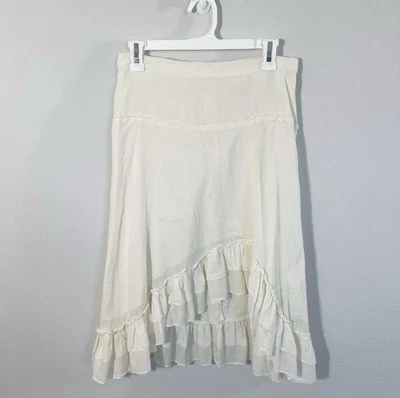 Falda de hadas vintage Xhilaration Y2K asimétrica con volantes dobladillo drapeado talla 3 Foto 1 de 4