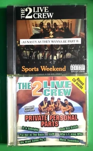 The 2 Live Crew (2)CD Lot-As Nasty As They Wanna Be/Private Personal Parts+Bonus - Picture 1 of 7
