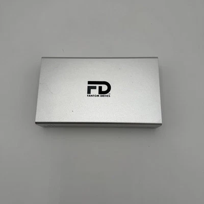 Fantom Drives 2TB External Hard Drive USB 3.2 Gen 1  Silver  Aluminum Untested - Image 1 of 4