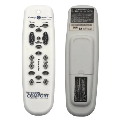 Mando a distancia Sleep Number Precision Comfort KSMBR20543T cama ajustable probado Foto 1 de 4