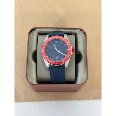 Мужские часы Emporio Armani Sigma AR11217 с синим циферблатом - Изображение 1 из 4