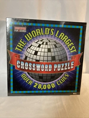 O maior quebra-cabeça de palavras cruzadas do mundo - 28.000 pistas - 91.000 quadrados - 7' por 7' - lacrado - Imagem 1 de 4