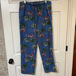Tommy Bahama Men's Tropical Santa Pajama Pants Fleece Palm Tree Holiday Medium - Picture 1 of 6