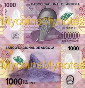 ANGOLA 1000 Kwanzas 2023, New date and Signature, Polymer, UNC - Picture 1 of 3