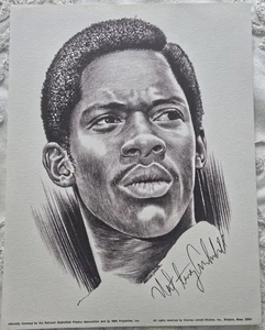 NATE TINY ARCHIBALD  LINNETT PORTRAIT 8X10 BOSTON CELTICS OMAHA KINGS - Picture 1 of 1