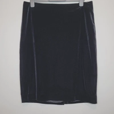 Phase Eight Black Velvet Skirt Knee Length Size 16 - Image 1 of 4