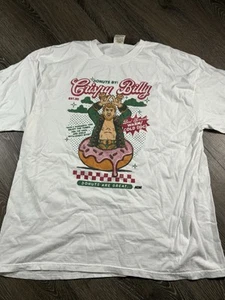 T-shirt AEW Will Ospreay Crispy Billy Wrestling Pro Fighter bianca da uomo taglia 3XL - Foto 1 di 6