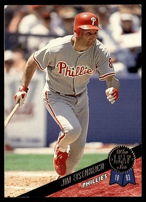 1993 Leaf Jim Eisenreich Philadelphia Phillies #507 - Image 1 of 2