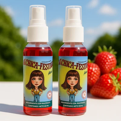 V-SPEC 2 Pack LA CHICA FRESITA Air Freshener Spray Liquido/Liquid 65MI Strawberry Scent