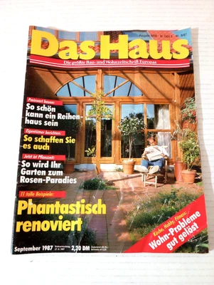 Das Haus German Magazine September 1987 The House Phantastisch Renoviert - Image 1 of 4