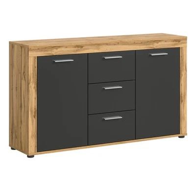 Sideboard JAM - grau - Wotan Eiche - 125 cm breit Sideboard Kommode TV Sideboard - Bild 1 von 4