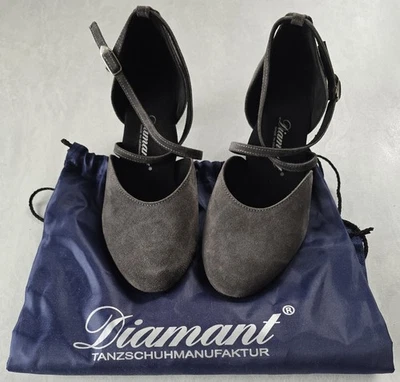 Diamant Damen Tanzschuhe, Größe 6, grau, Absatz 4,5 cm - Bild 1 von 4