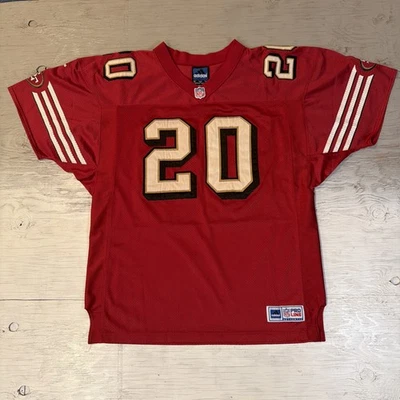 RARE! Vintage Adidas NFL San Francisco 49ers Garrison Hearst #20 Sewn Jersey 52 - Image 1 of 4