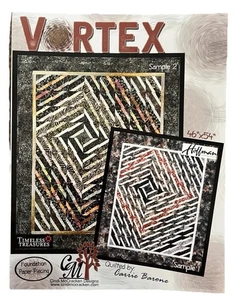 Vortex Applique Pattern Timeless Treasure Foundation Tracing Paper Quilt 46x54 - Picture 1 of 2