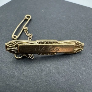 9ct Rodd yellow gold bar brooch Rodd engraved Jewellery 1.82g Grams #759 - Picture 1 of 11