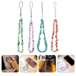 4 Pcs Crystal Key Chain Sangle De Téléphone Portable En Pierre Cristal - Zdjęcie 1 z 12
