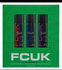 FCUK One Of Each Body Spray Trio Mens Gift Set New