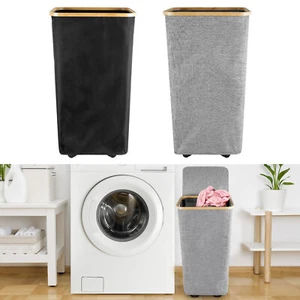 Laundry Hamper with Wheels 110L Rolling Laundry Basket with Lid and beUjw - Picture 1 of 22