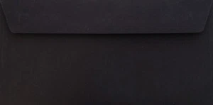 Briefumschläge 25 st. mit Haftstreifen Schwarz DIN Lang (110 x 220 mm) - Bild 1 von 1