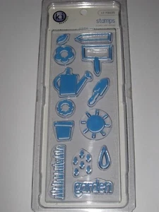 K I MEMORIES ACRYL CLEAR STAMPS "GARTEN" #2132 FÜR KARTEN ODER SAMMELALBUM - 13 STÜCK - Bild 1 von 1