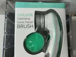 PRECISION BEAUTY EXFOLIATING CLEANSING SONIC FACIAL BRUSH for All Skin Types 🅱 - Picture 1 of 12
