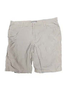 EDDIE BAUER Shorts Green Flat Front Casual Outdoor Hiking Camping Men's 42 - Picture 1 of 5