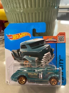 Mig Rig #9/250 HW City Short Card Verde Hot Wheels Mattel Nuovo - Foto 1 di 1