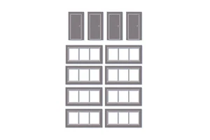 Wills SSM314 Spur O Extra Fenster & Türen - Bild 1 von 1