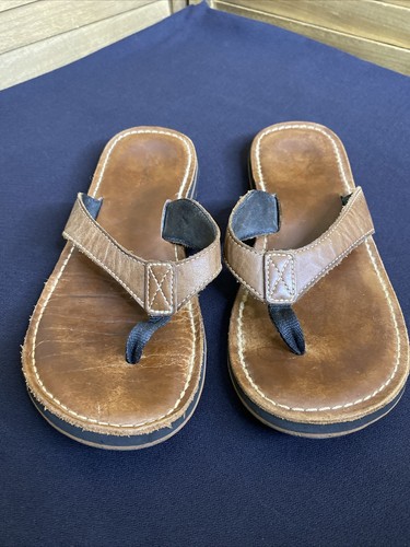 Sandali da donna Clarks 9M infradito 72162 pelle marrone superiore vacanza