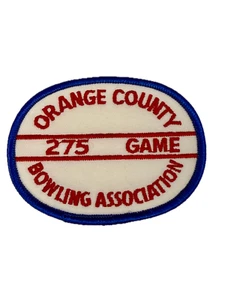 Orange County Bowling Association 275 Game Vintage California Sports Patch - Picture 1 of 9