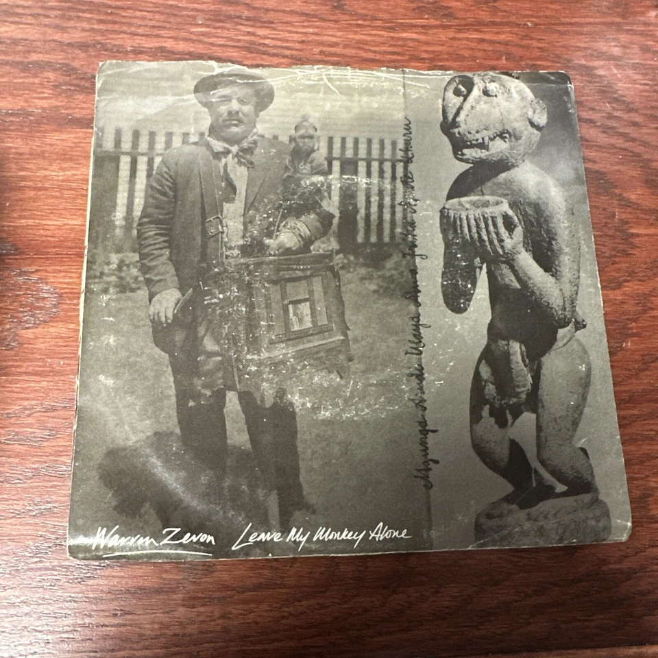 Leave My Monkey Alone by Warren Zevon (W/L Promo 7", 1987, Virgin, P/S) NM/EX - Image 1 of 1