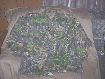 Mens 3X Camo Hunting Shirt Turkey Federation Mossy Oak Camo Shirt Chest Pockets - Image 1 of 4