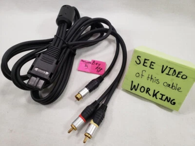 Official HORI SNES N64 GameCube Super Nintendo 64 S-Video SVideo Cable Gold HG - Image 1 of 3