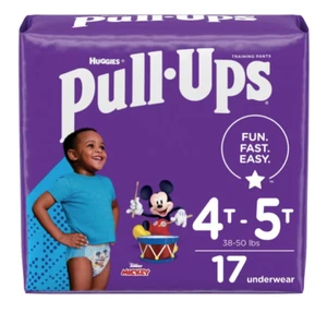 Disney Junior Mickey Mouse Huggies Pull-Ups Training Pants - Boys - 4T-5T- 17 ct - Picture 1 of 4