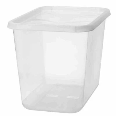Basicbox XL 60l Trasparente Smartstore Basic Scatola Organizzazione Mobile Alto - Immagine 1 di 4