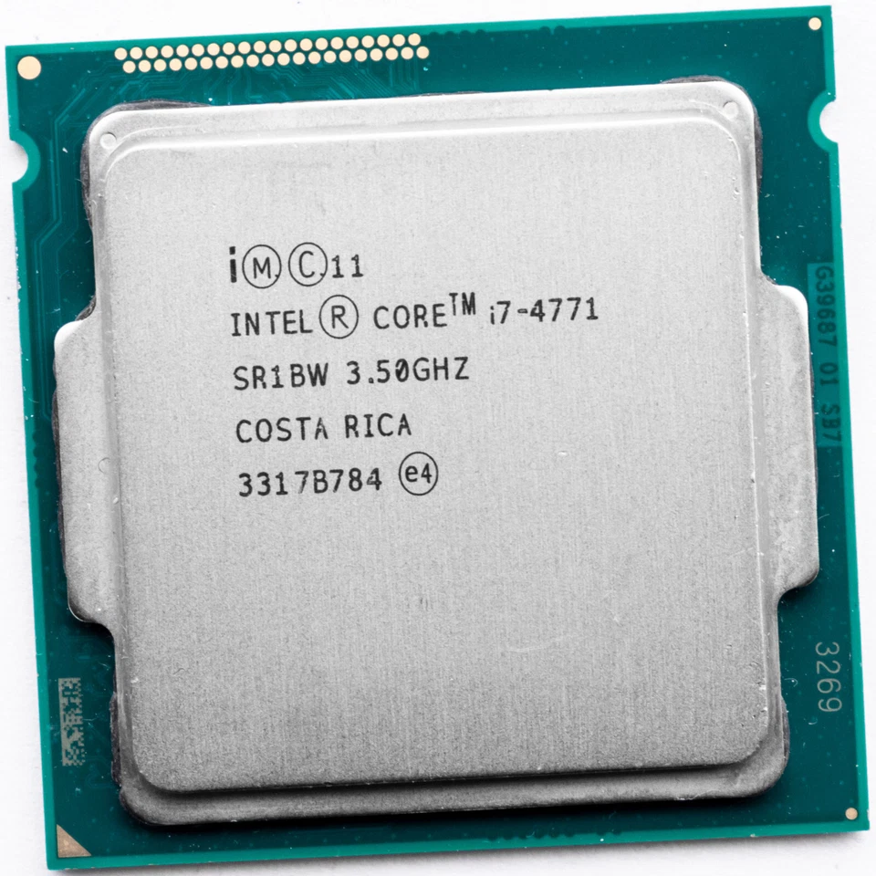 Intel Core i7-4771 3.5Ghz Quad Core Desktop CPU Processor SR1BW - Image 1 of 1