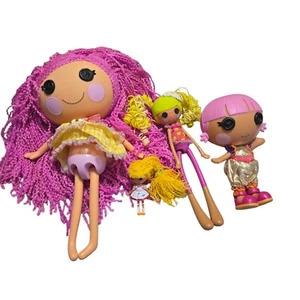 Lot of 4 Lalaloopsy Various Size Dolls Silly Pink Hair Angel Pita Spot Splatter - Picture 1 of 10