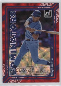 2023 Panini Donruss Dominators Red /149 George Brett #D1 HOF