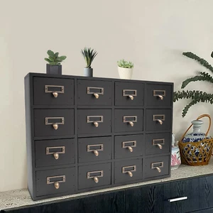 16 Drawer Apothecary, Hardware Store Cabinet, Store Display Pharmacy Cupboard - Picture 1 of 19