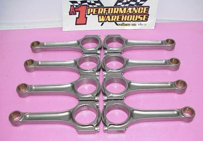 8 Lentz I-Beam 6.300" Connecting Rods 1.888" Honda Journal .929" Wrist Pin Size - Image 1 of 4