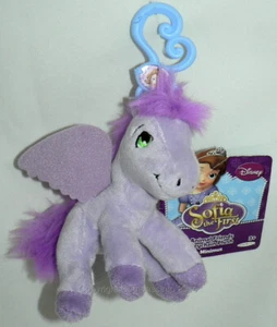 Disney Sofia the First Animal Friends Plush Minimus Purple Pegasus Backpack Clip - Picture 1 of 1