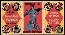 Trade Card, A&BC Chewing Gum, COMIC BOOK FOLDEES, Catwoman, #43