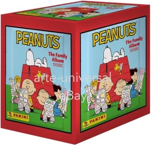 BOX 50 packs 250 Stickers PEANUTS SNOOPY 75 ANNIVERSARY FAMILY Panini Collection - Picture 1 of 5